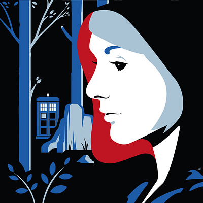 The 13th Doctor 13 character design doctor who illustration profile sci fi tardis tv show vector woman illustration woman portrait