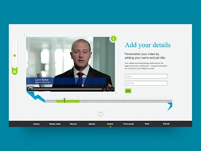 Personalised video delivery system icons ui ui design web app web app design website design