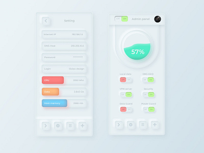 App security neomorphism v1 app design mobile neomorphism ui ux web