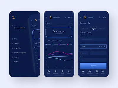 Finance and Investment App 2020 trend animation app appdesign appdesigner application application ui design ios ios app mobile mobile ui ui ux web