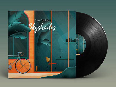 Skyshades Cover Artwork adobe architecture design flat graphic design illustration illustrator modern vector vectorillustration