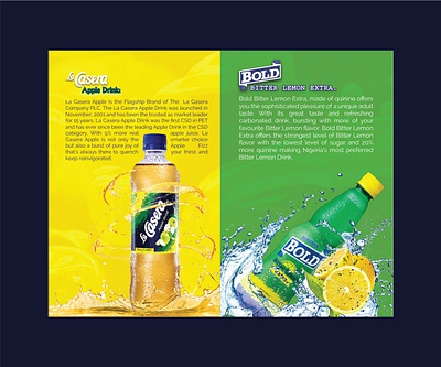 LA CASERA Promotion Brochure Page brand identity branding brochure business campaign design clean corporate creative design drink elegant flyer idea innovation promotional design