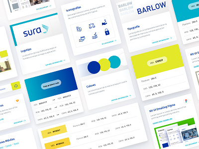 Brand manual SURA · UI Components Library brand manual component library design designmodular designweb landingpage layout library site ui ux web website