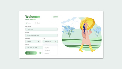 Sign up Page Design login login page pagedesign register signup signup page user experience ux uxdesign uxui