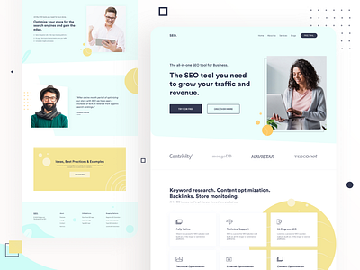 Landing Page Concept. agency design designer developer landing landing page concept landingpage photo seo seo company seo services typography ui ux web web design website website design