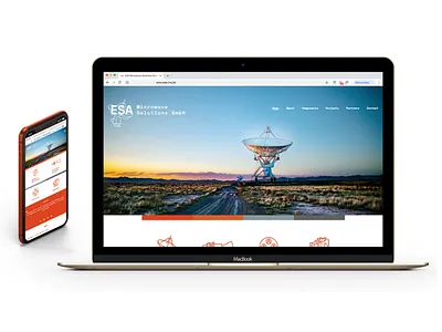 ESA website / design /web development branding design ui ux web website