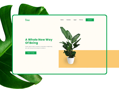 Plant Nursery branding design landingpage logo plant nursery plants psd template saas tree trees typography ui ui design