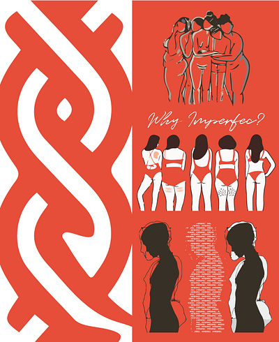 Why you're imperfec. ? branding design facebook feminist girl character girl illustration girls graphicdesign illustration imperfect imperfection vector woman illustration
