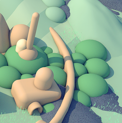 Illustration detail 3d 3d illustration bubble c4d cinema 4d detail diligence illustration landscape low poly stuart wade