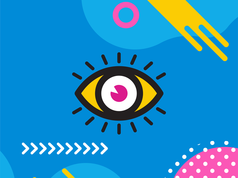 El Ojo gif illustrator vector