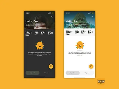 Ghost - Personal schedule app app calendar scheduler ui