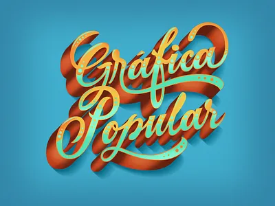 Gráfica Popular 36daysoftype colours custom custom type design illustration letter lettering type