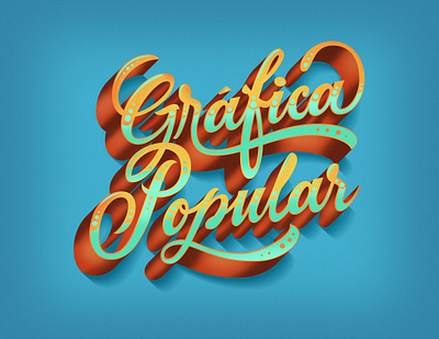 Gráfica Popular 36daysoftype colours custom custom type design illustration letter lettering type