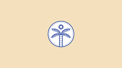 Monoline Palm Tree branding design freelance design icon illustration logo monoline palmtree sun vector