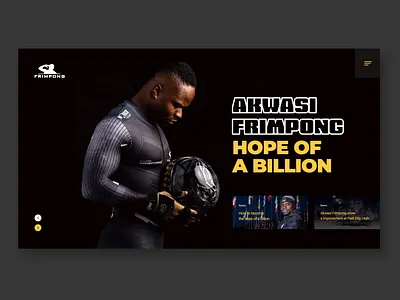 Akwasi Frimpong concept branding concept olympics portfolio skeleton ui webdesign