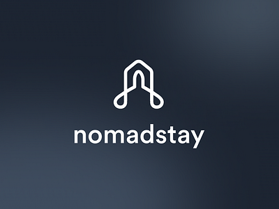 Nomadstay: Logo Design app brand branding design graphic design hotel house identity illustration logo nomad property stay travel ui ux vacation vector