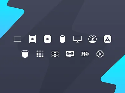 Sensei Sidebar Icons apple device icons icons in app icons mac icons macos ui icons