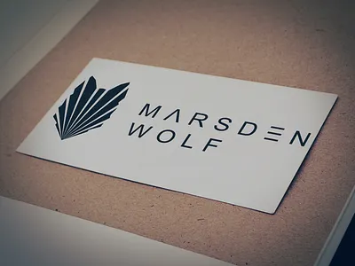 Logo for Marsden Wolf branding design flat icon identity illustration logo logo design logodesign logotype minimal typography vector