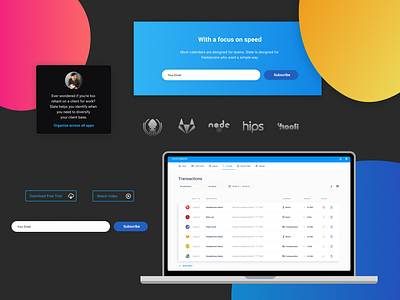 Landing page starter kit #5 color palette design resources design system figma freebies landing page typography ui components ui kit