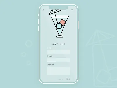 Daily UI - Contact Form contact form dailyui graphic design ios iphone11 minimal design ui design web design