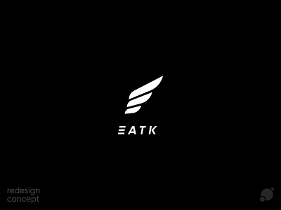 Eatk logo redesign concept black and white blackorbitart branding creative graphics design logo minimalism typography vector vector graphics лого логотип