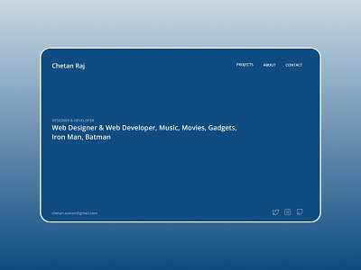 Portfolio classic blue design homepage illustration newbie personal portfolio product design typography ui ux