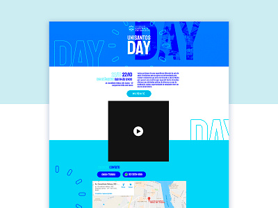 University Day Page design ui