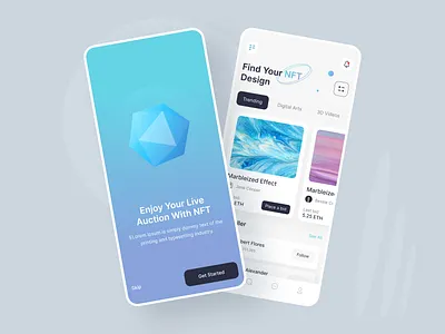 NFT Marketplace Mobile Apps 3d 3d mobile app animation app app design art mobile app best design branding clean design design digital product app graphic design illustration mobile app design nft app nft marketplace mobile apps online marketing ui design uiuxdesign ux design
