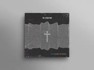 concept cover for The Jesus Way album album branding concept cover cover art cross jesus lines music waves