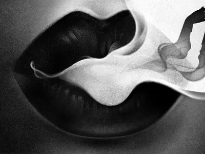 Smoke conceptual digital editorial folioart illustration karolis strautniekas shadow smoke texture