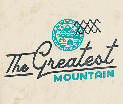 Greatest Mountain Logo badge brand branding logo mountain mountain bike retro snow tree vector vintage