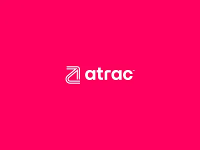 Atrac brand branding clean design flat icon identity logo typography vector