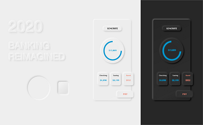 Neumorphism design logo ui uiux