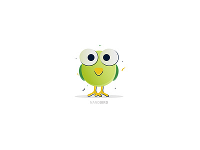 NanoBird clean color design dribbble flat icon illustration minimal typography ui vector