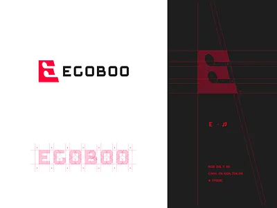 EGOBOO branding design illustration lettering lettering logo logo music logo sound recording logo structure vector