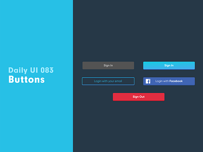 Daily UI 083 - Buttons app buttons daily 100 challenge daily ui dailyui ui uidesign uiux ux