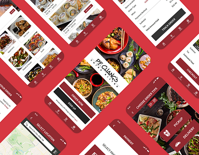 Food Delivery Restaurant App Redesign - PF Chang's Mobile Order app design dailyui delivery app figma food food delivery app mobile ui pf chang rebrand redesign restaurant restaurant app ui ui design ux