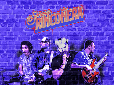 Sonora Rincoñera Artwork art art direction artwork band band design design designer digital digital art graffiti graffiti art graphic music music designer photomanipulation photoshop street art texture typography