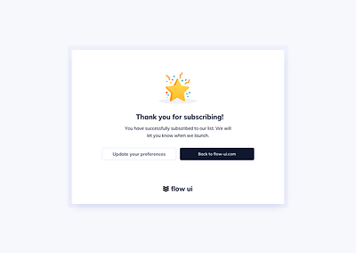 Success Subscribe UI Design design system ildiesign subscribe subscribe success success message themesberg ui ui design ui kit ui pattern ui practice ux ux design