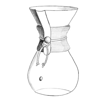 Chemex Illustration coffee design icon illustration procreateapp