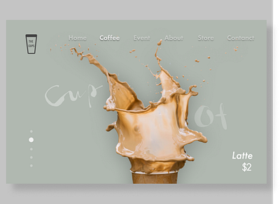 The Cups figma store ui ux design ui design ui ux website