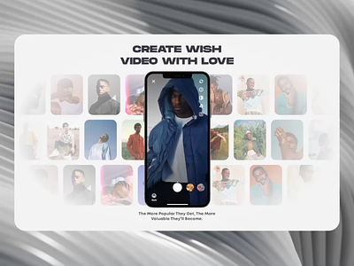 Wish Video Platform animation app app design design landing page motion graphics orix sajon ui ux video web web web animation web app web header webapp