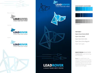 Lead Rover brand identity branding graphic design logo