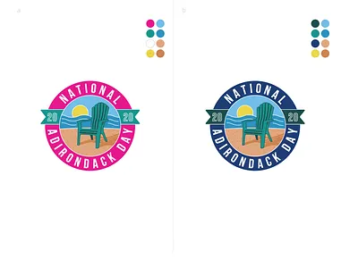 National Adirondack Chair brand branding graphic design logo