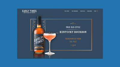 Early Times Bottle-In-Bond Website bourbon webdesign whisky