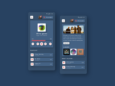 Music playing application for Android - 37 abstract app dark mode design flat icon logo motion typography ui ux vector web