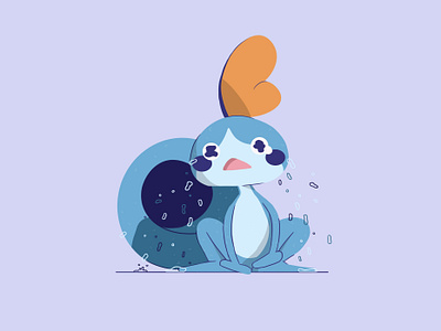 💙Sobble 💙 animal character colors design illustration photoshop pokemon sobble