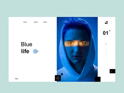 Blue life black blue blur clean dark design home homepage icon illustration learn learning app logo ui ui learn uiux ux web webdesign website