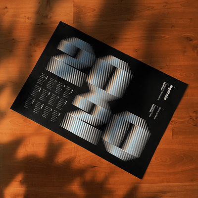 2020 Calendar 2020 calendar font poster type type art