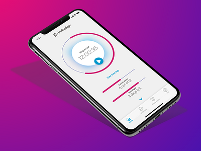 Invisalign aligner tracker adobe xd aligner dental home screen homepage infographics quantified self timer tracker ui